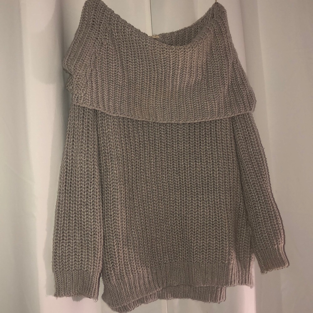 Off the shoulder sweater